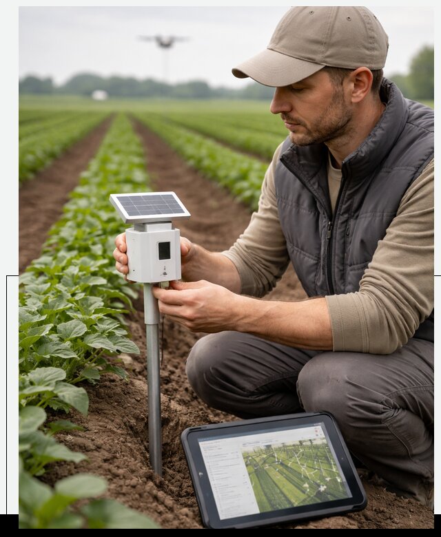 IoT мониторинг сельскохозяйственных полей и контроля в Гукове