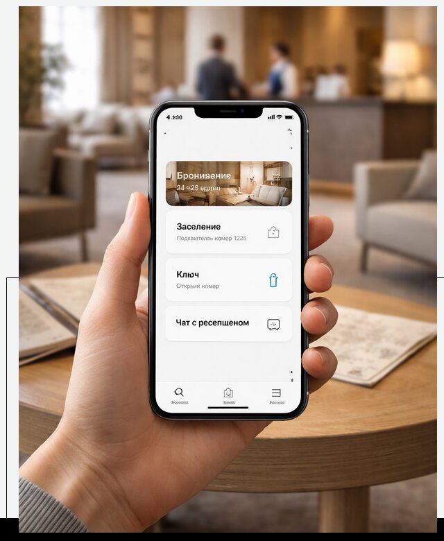 Мобильное приложение для гостей отеля в Гукове, управление сервисом